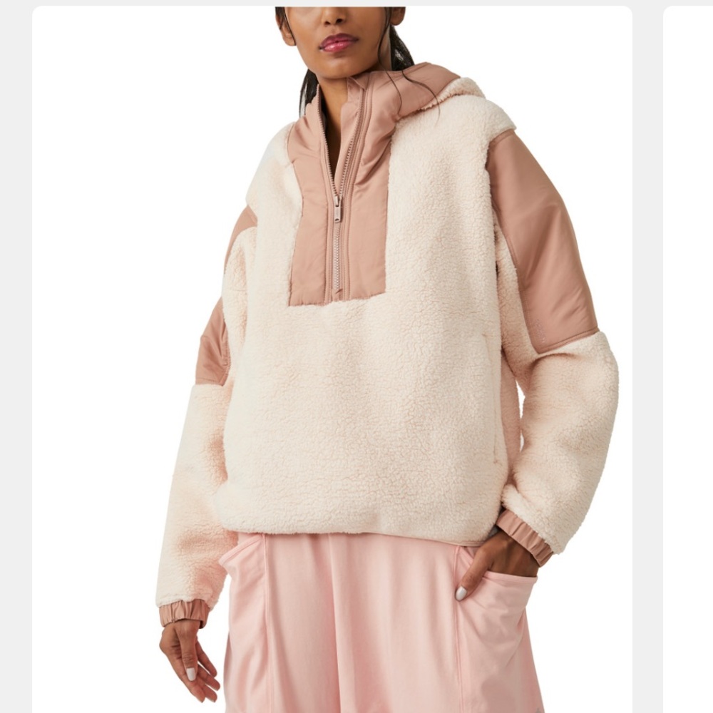 Free People Movement Lead the Pack Pullover Fleece Sherpa XS